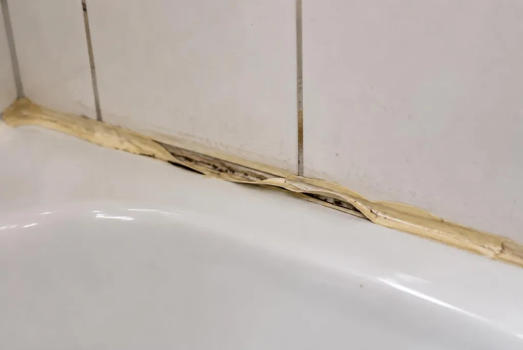 Kitbedrijf Alphen aan den Rijn – loslatende kit naast het bad